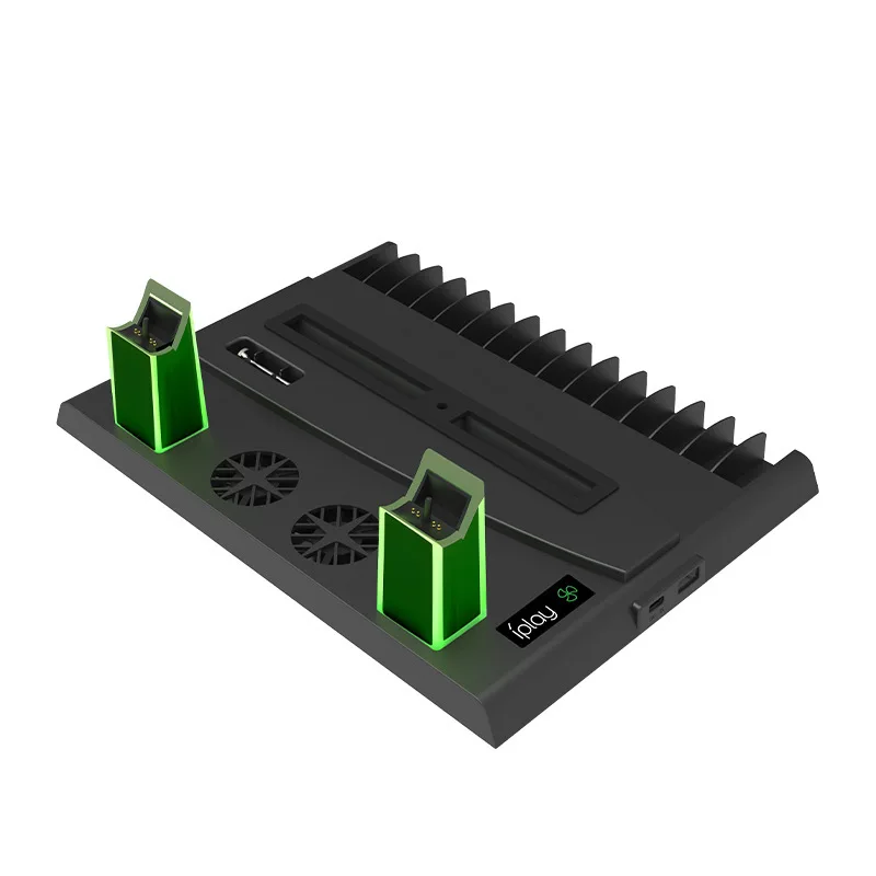 For PS5 Controller Charger Consoles Vertical Cooling Fans Stand Charging Station for PS5 Disc/Digital Version HBP-376