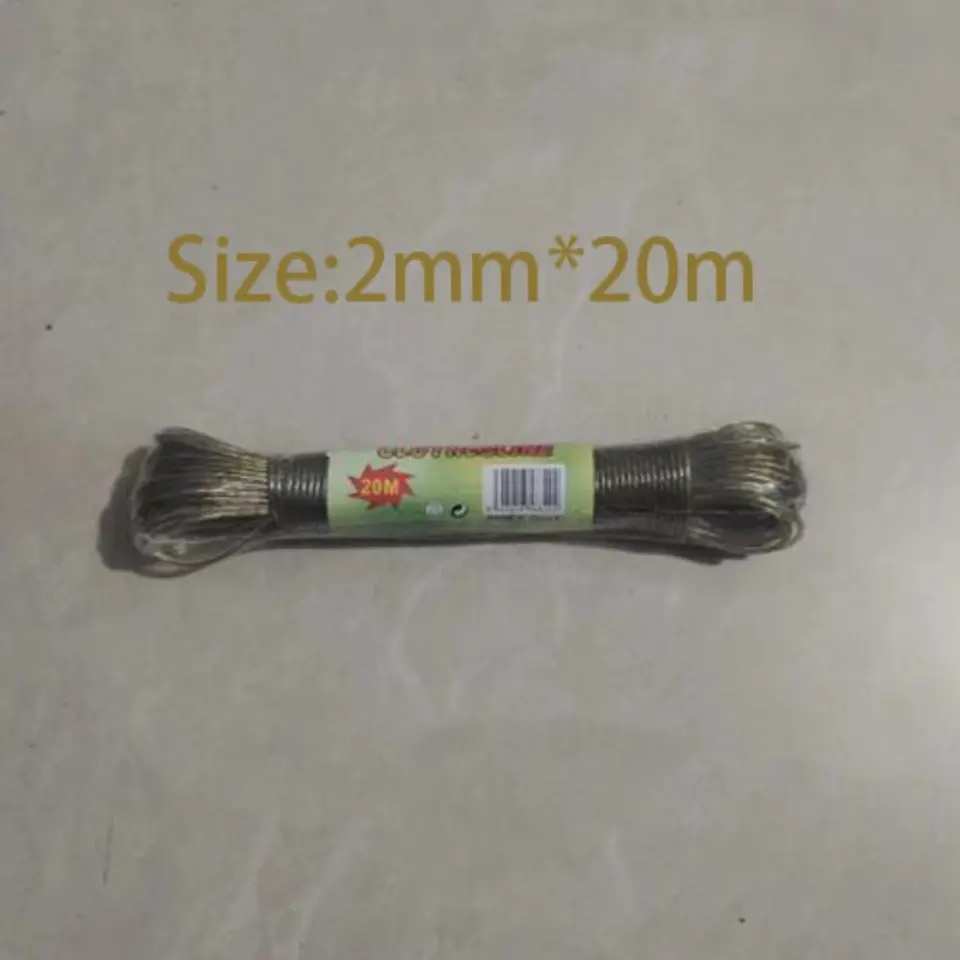 Línea De Lavado Extra Resistente Con Núcleo De Acero - 60 Metros, Ideal Para Interior Y Exterior