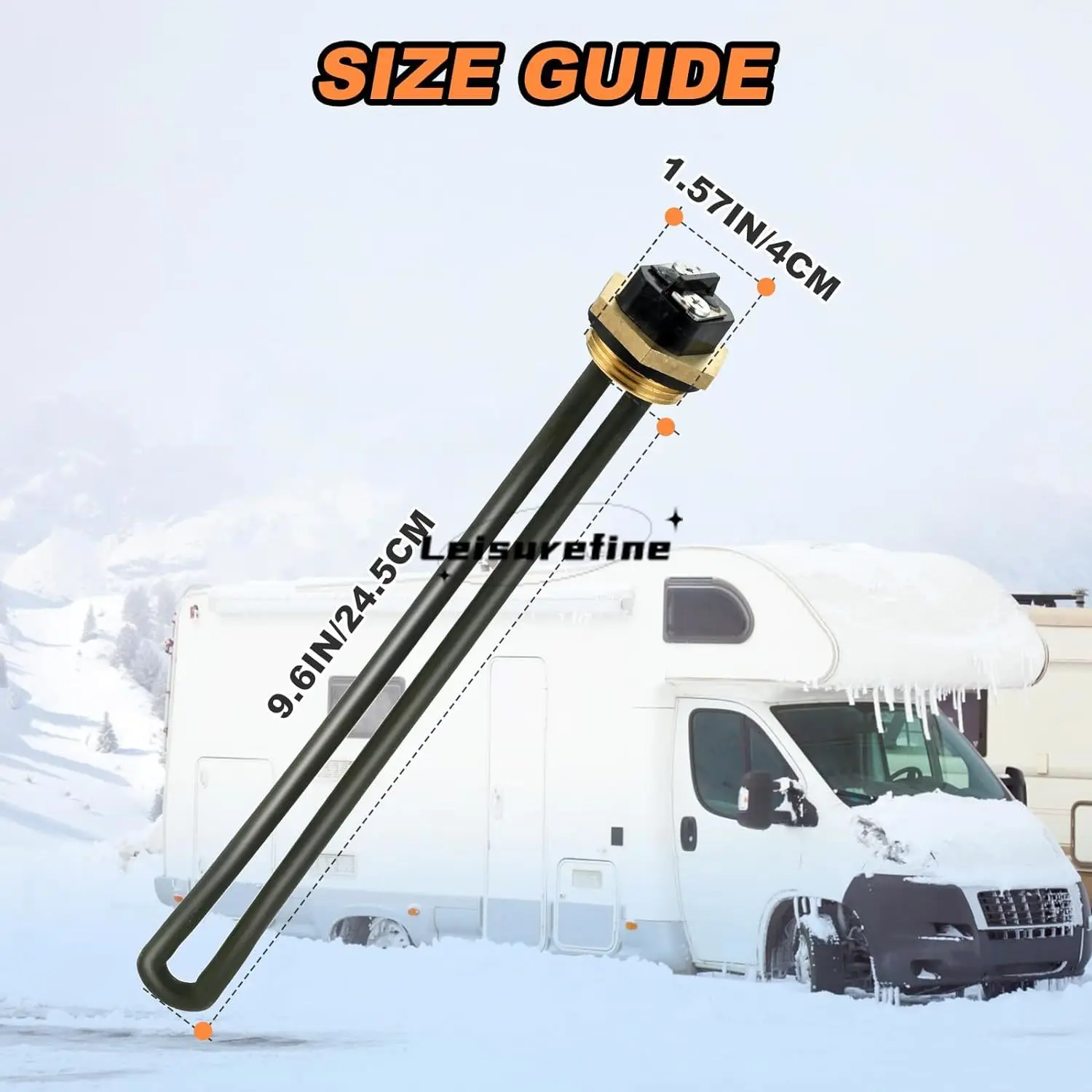 Replace RV Water Heater Element 520900 1400/1440W 110/120V for Suburban Superseded 520789 Atwood 92249 Dometic Camper Trailer
