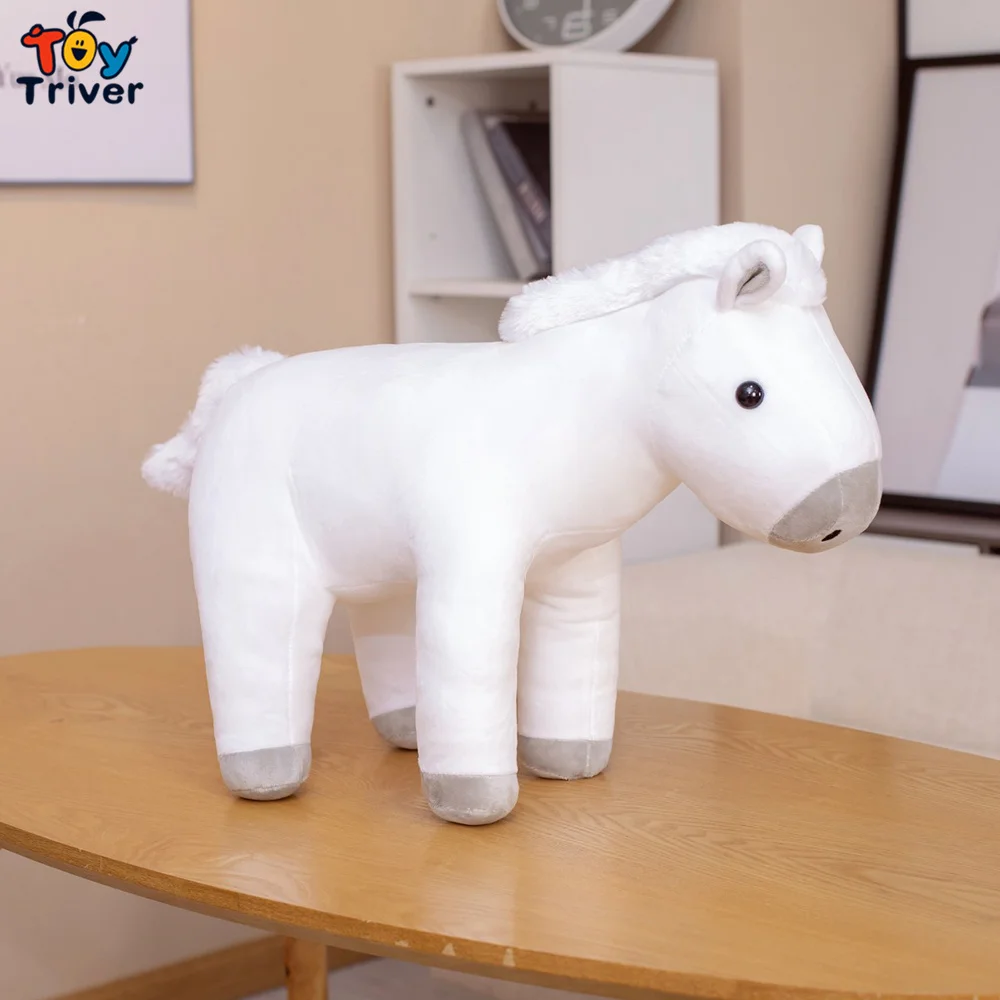 1 pièce Cheval En Peluche Kawaii 25cm Poupées Doux Et Câlins D'animaux,  Jouets Accompagnateurs, Cadeaux D'anniversaire Pour Filles, Cadeaux De Noël, Mode en ligne