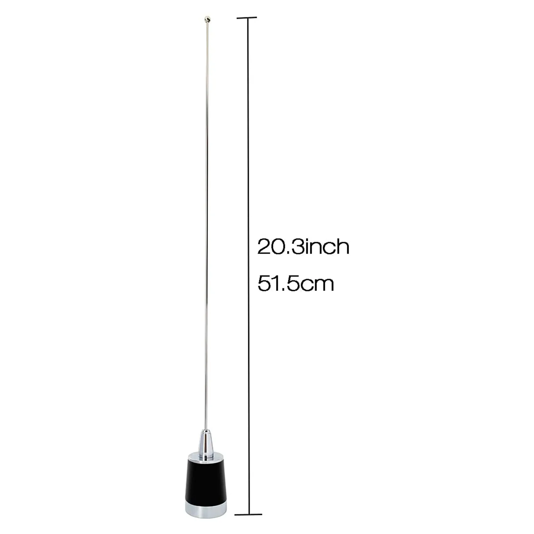 Dual Band NMO Antenna 144/430MHz Mobile Radio Antenna for VHF UHF Two Way Radio Requires NMO Mount