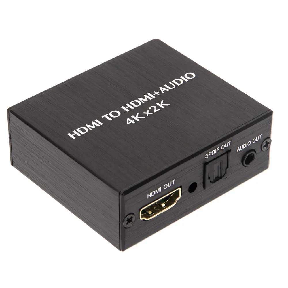 Фото HDMI-совместимый аудио экстрактор стереоэкстрактор преобразователь Оптический TOSLINK SPDIF + 3,5 мм аудио сплиттер адаптер №5