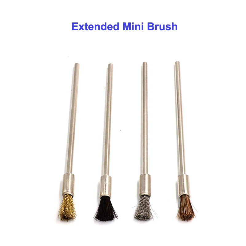 

4PCS 100mm Elongated Wire Brushes Bristles Nylon Dremel Accessories for Rotary Tools Electrical Grinder Polishing Parts