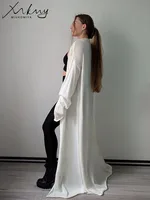 MiuKoMiYa Oversized Thin Long Cardigans Women Summer Long Sleeve Knitted Outerwear Hollow Thin Cardigans For Women Summer 2025 - Image 3