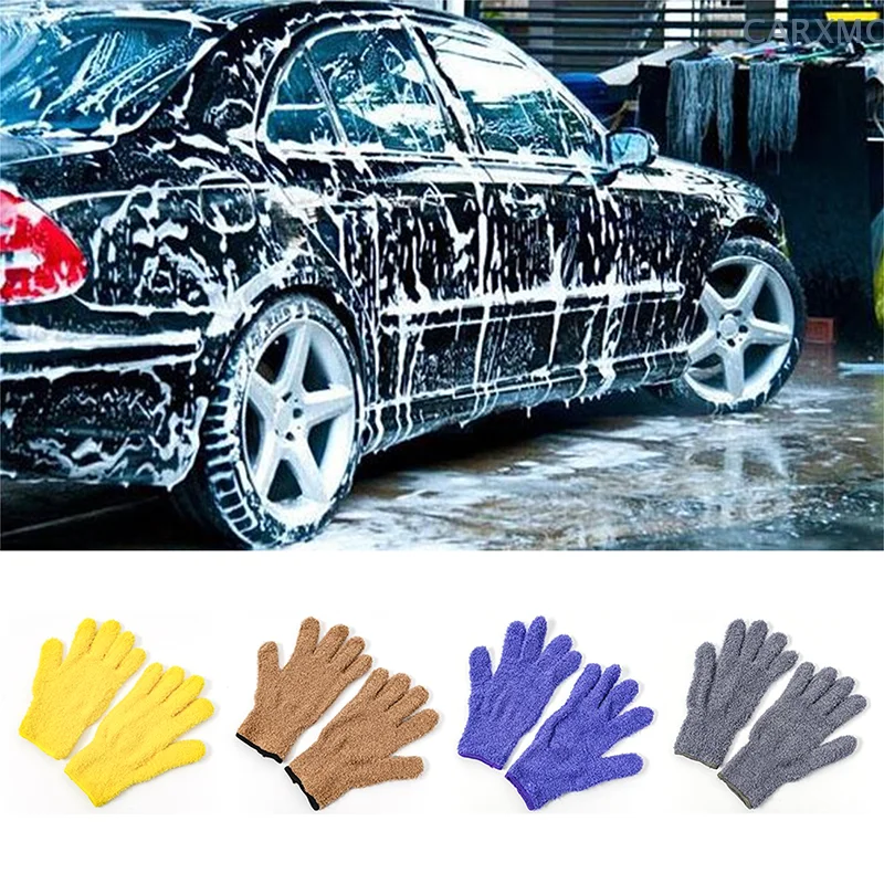 Microfibre Glove Touch To Clean Super Soft Dust Eating Washing Glove Mitt