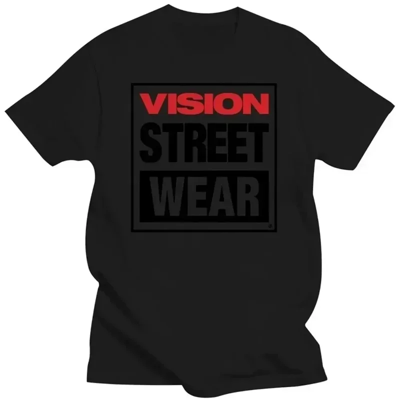

Cotton Men Women Vision Street Wear T-Shirt Vision Street Wear T-Shirt Blanks Vintage Summer Top Fitted T Shirts for Men