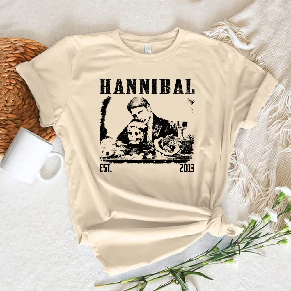 

Женская летняя футболка Hannibal Y2K, Женская графическая одежда