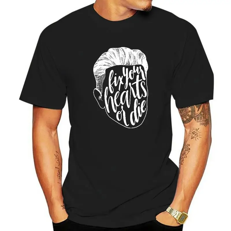Description Picture 2 of itemTwin Peaks Tshirt Fix Your Hearts Or Die T Shirts for Men David Lynch Tops Short Sleeve Novelty T-Shirts Crew Neck Cotton Tees
