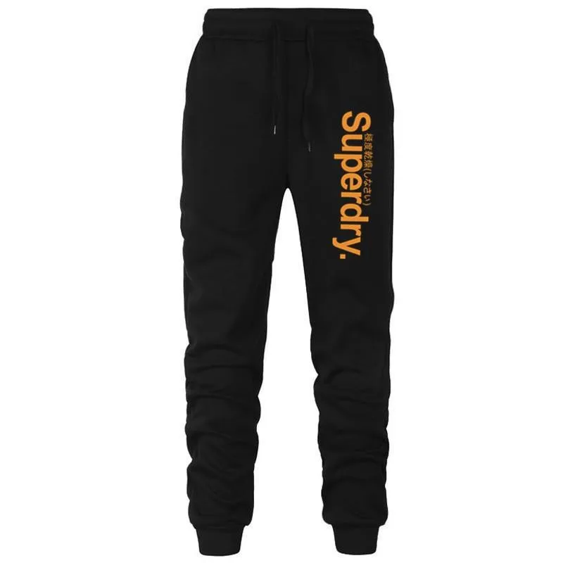 New printed pants for autumn and winter men's running and jogging sports and leisure thickened pants fitness and breathable pant