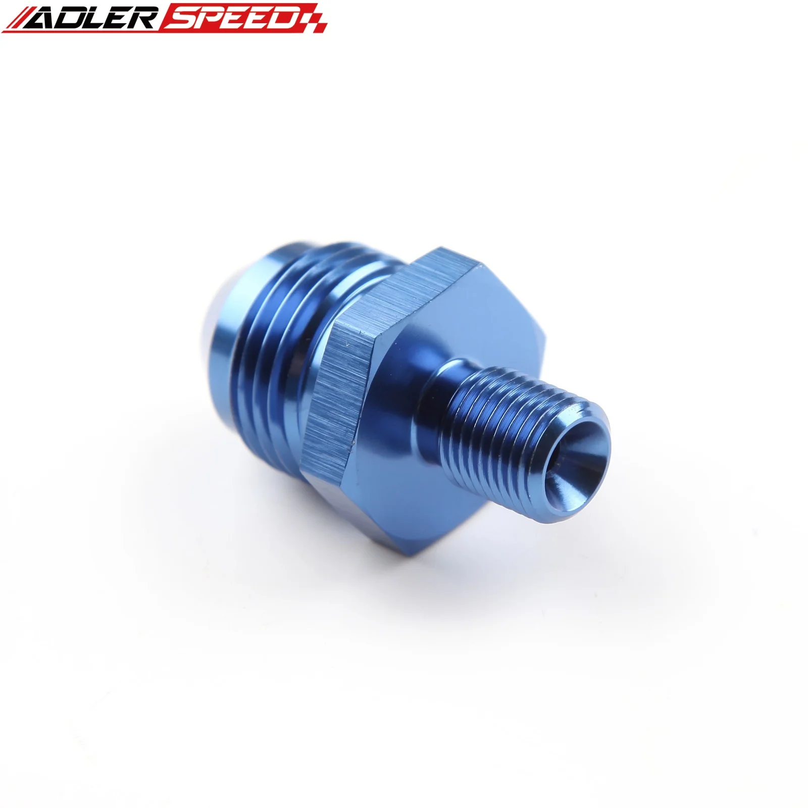 2PCS 8AN AN-8  M10x1.5mm 직선 수나사 피팅 어댑터 블랙/블루