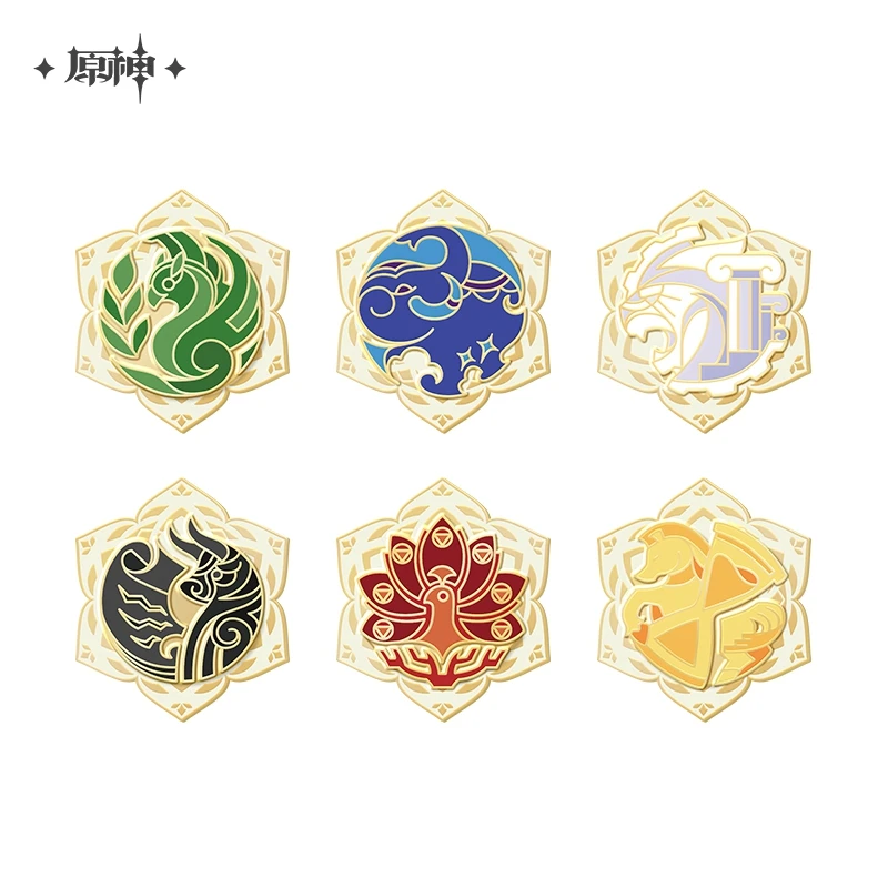 

Game Genshin Impact Sumeru Academy Celebration Badge Brooch Pin Cosplay Accessories Fans Gift