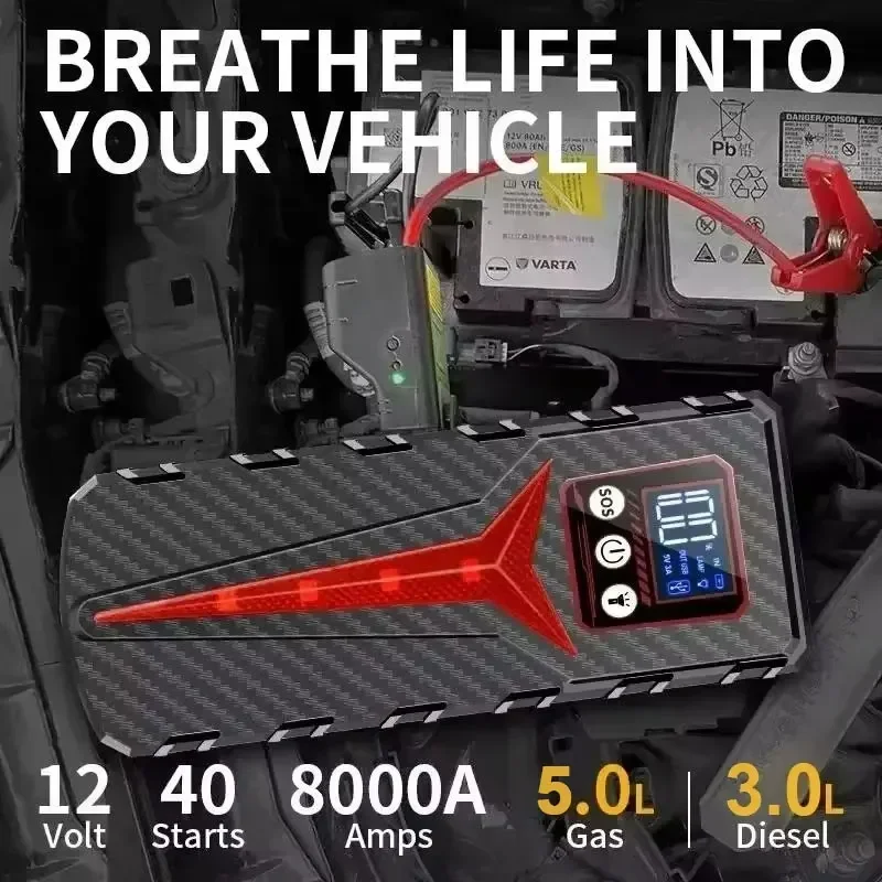 Car Jump Starter 8000A Battery Charger 298000mAh Emergency Power Bank Booster For 12V Gasoline and Diesel Vehicles car jump starter,car battery charger,portable battery charger,jump starter