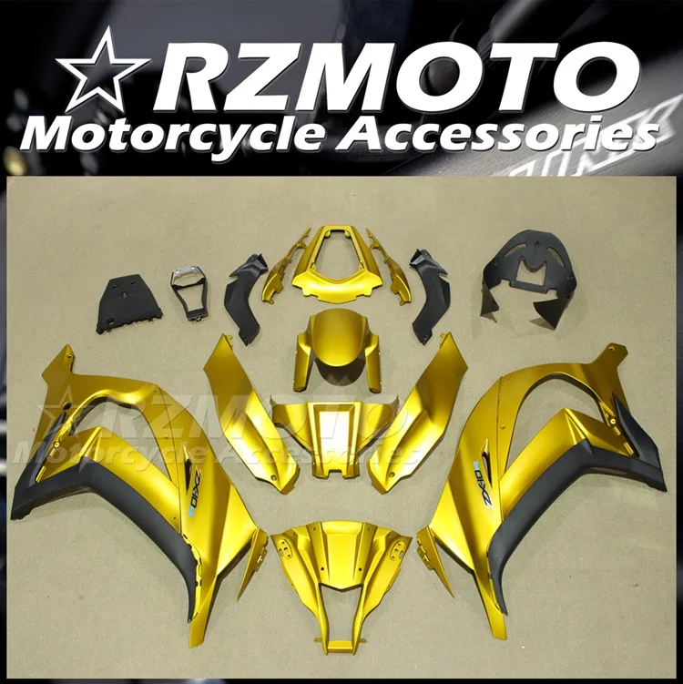 

4Gifts New ABS Motor Fairings Kit Fit For Kawasaki ZX10R 2011 2012 2013 2014 2015 11 12 13 14 15 Bodywork Set Golden Matte