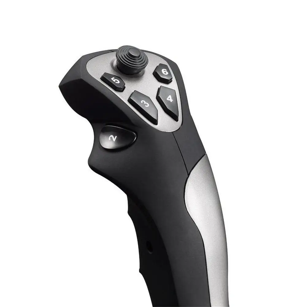 Desktop PC Flight Simulator Gamepad Vibration Controller Joystick 12 Programmable Buttons With Suction Cups Gaming Accessories