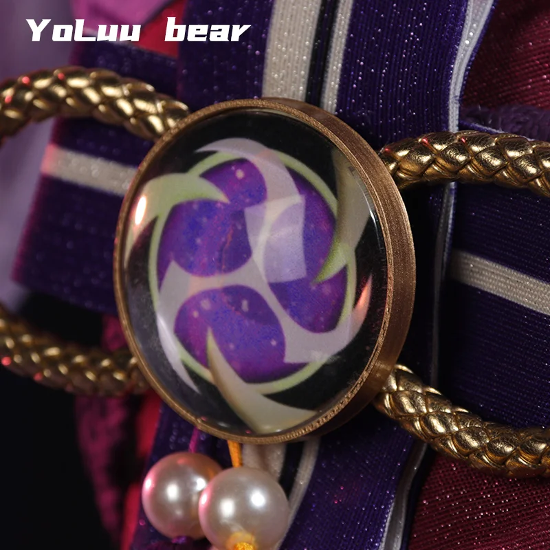 YoLuu bear 4-Star   ̵  ڽ ǻ, ī к긯  ,  ִϸ̼ ǻ Genshin Impact Raiden Shogun Cosplay Costume