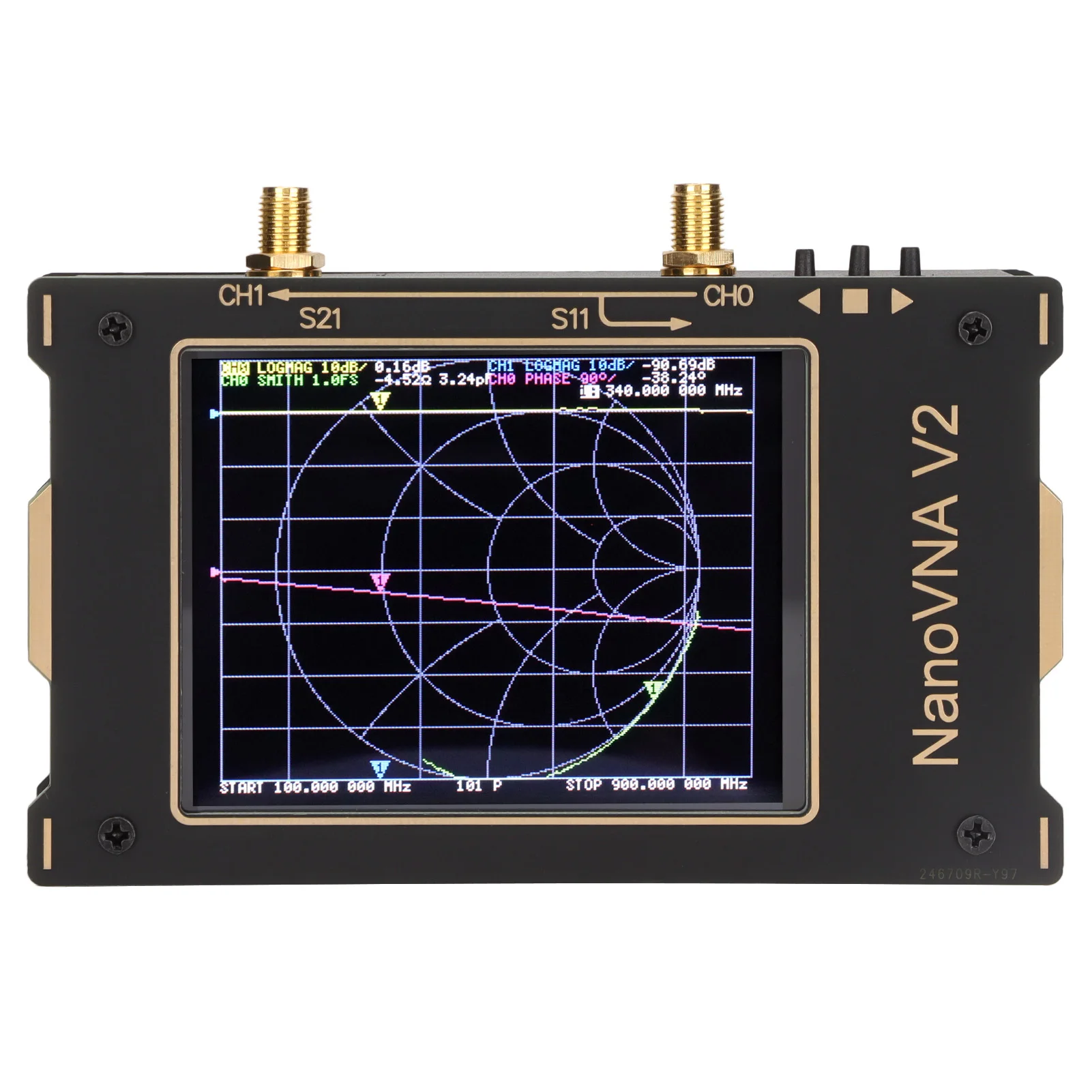 Nanovna V2 Vector Analyzer 50khz To 3ghz Hf Vhf Uhf Shortwave