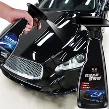 Revêtement céramique de voiture, verre liquide pour cire de voiture, 500ML, Spray de nettoyage pour plastique de voiture