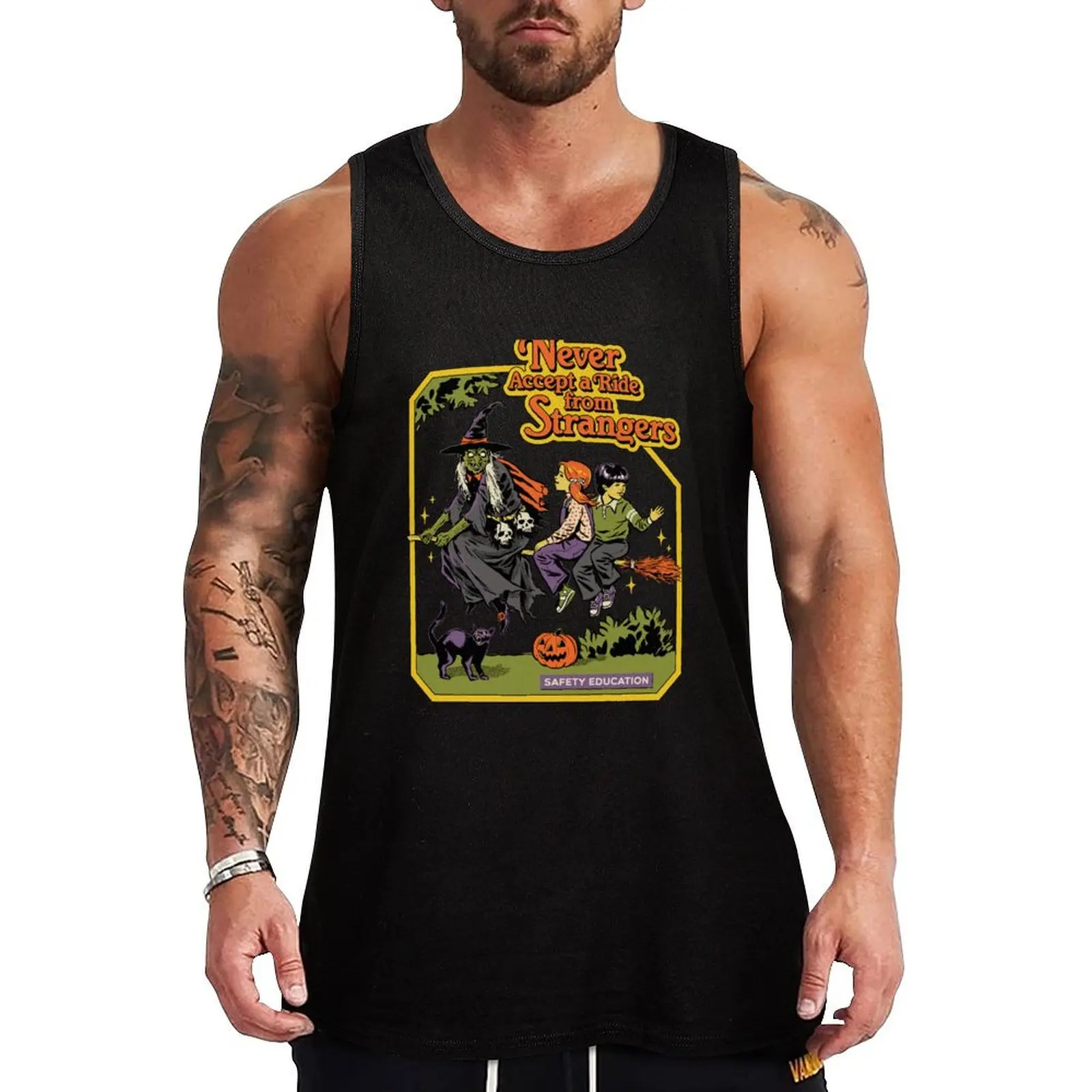 

Never Accept A Ride Tank Top Men's singlets sleeveless Gym wear