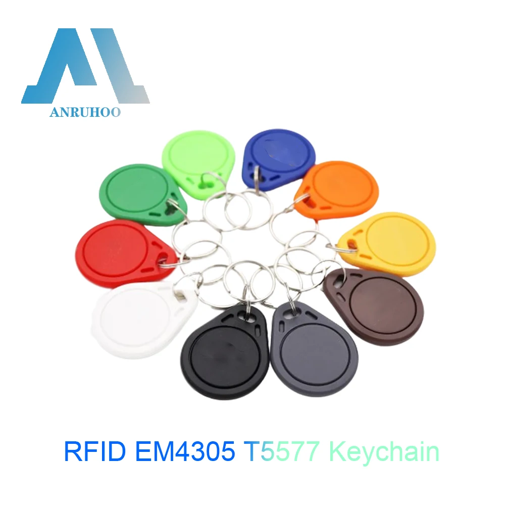 5/10pcs EM4305 125khz ID Keyfob Rewritable Writable Rewrite T5577 Key ...