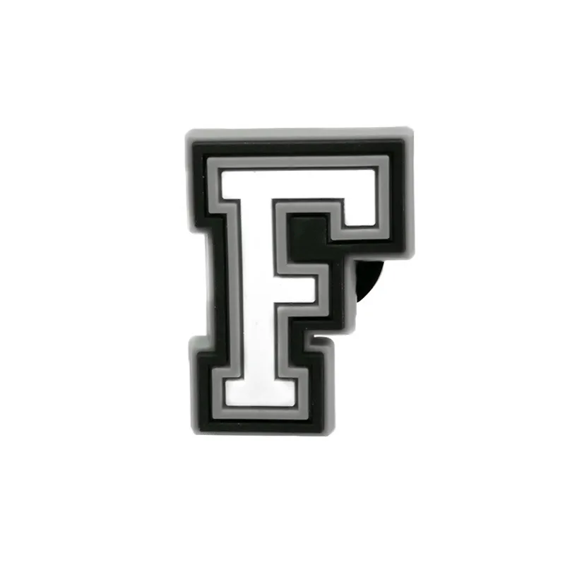 Wholesale PVC Shoe Accessories - White Letter Name Badges for Clogs, Pins, and Decorations