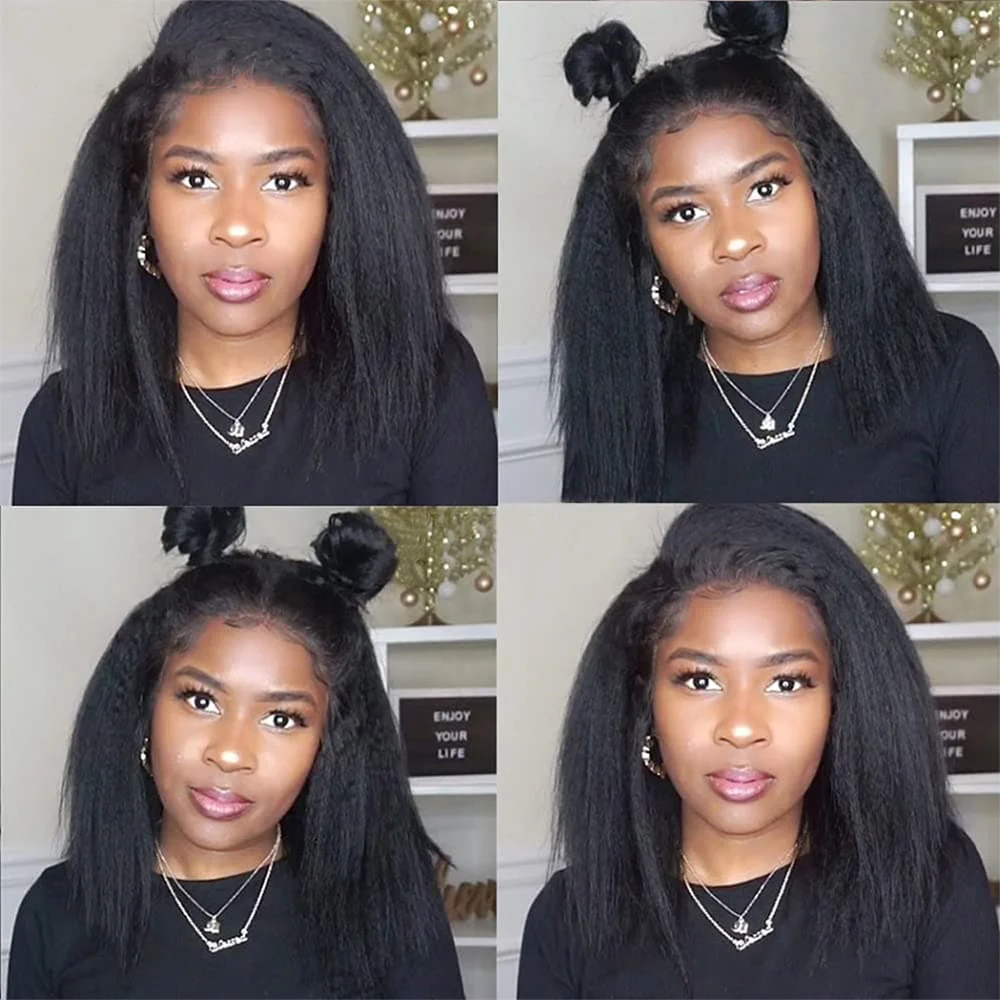 13x4 Transparent Lace Frontal Wig Human Hair Kinky Straight 4x4 Lace Closure Wig Brazilian Curly Human Hair Wigs Sale