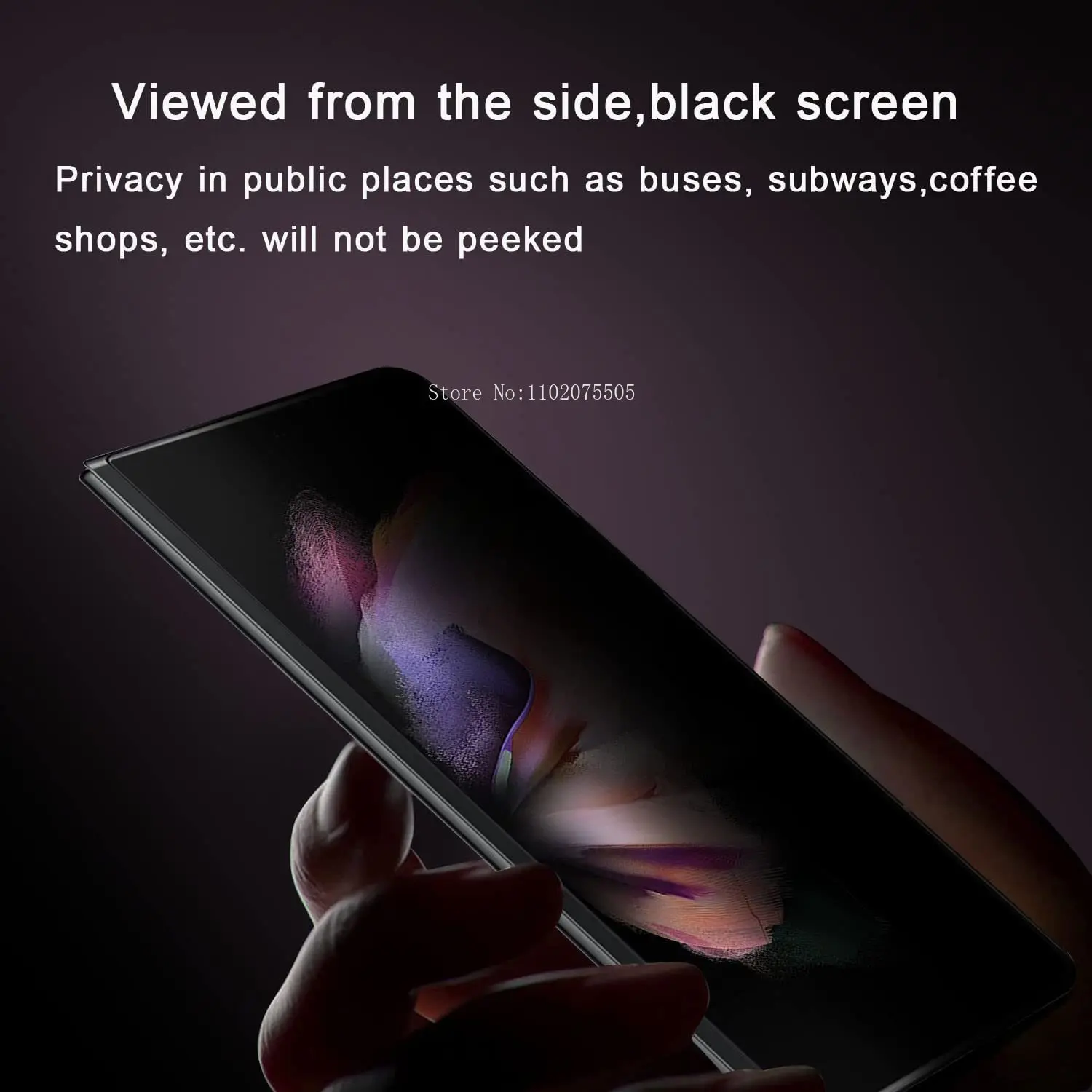 4PCS Anti Spy Full Coverage Privacy Screen Protector Glass Film with Fast Shipping