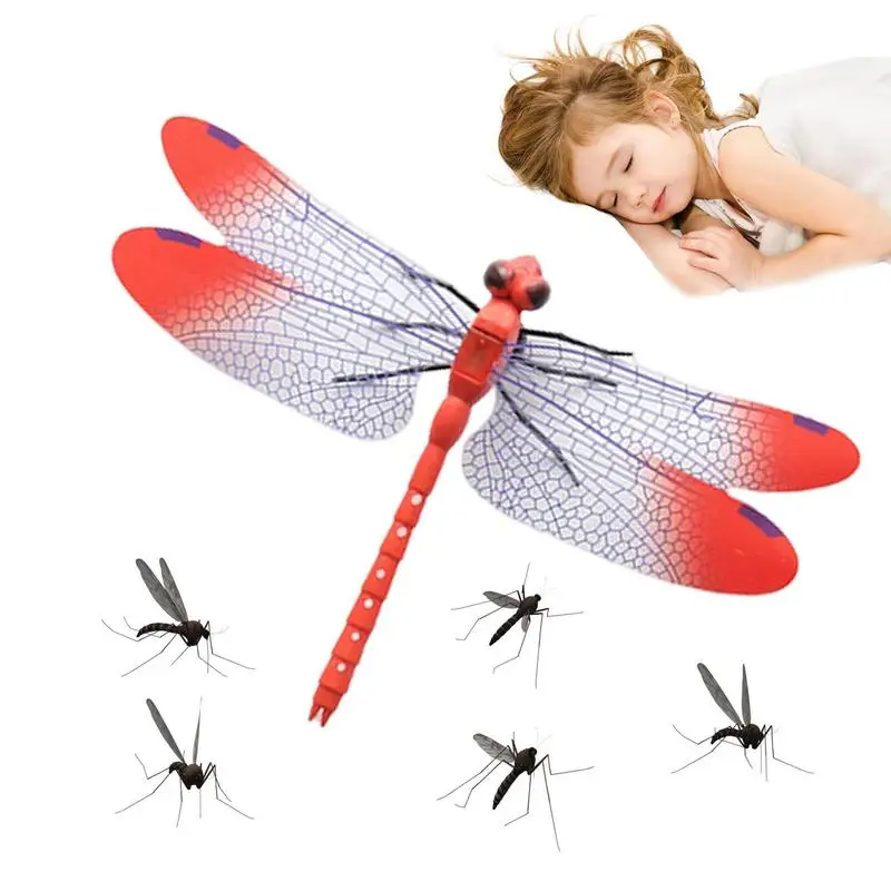 

Outdoor Fly Repeller Dragonfly Shape Gnat Trapper Realistic Fly Trap Portable Safe Harmless Gnat Catcher Fly Repeller For