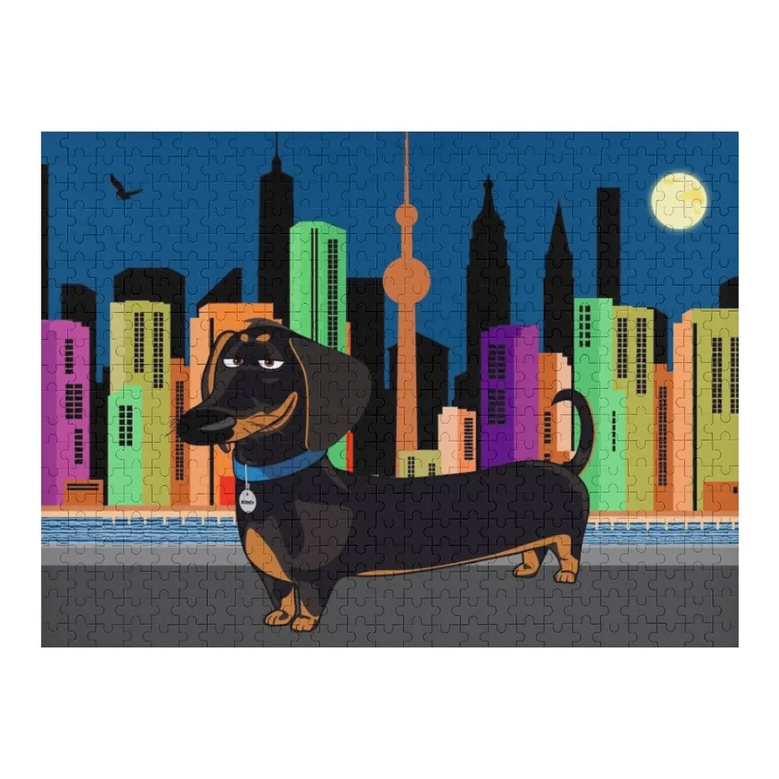 

Dachshund Jigsaw Puzzle Custom Wood Customized Kids Gift Wooden Name Puzzle
