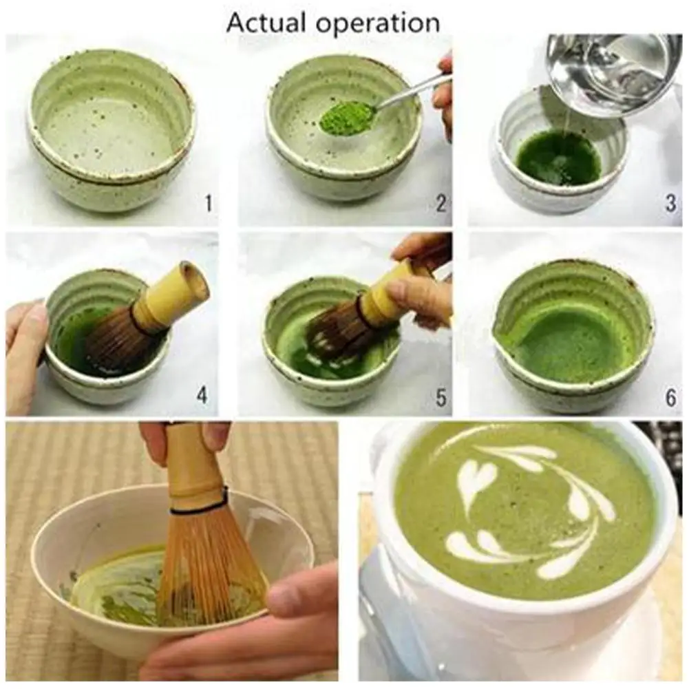 Japanese Ceremony Bamboo Matcha Practical Powder Whisk Coffee Green Tea Brush Chasen Tool Grinder Brushes Tea Accessories images - 6