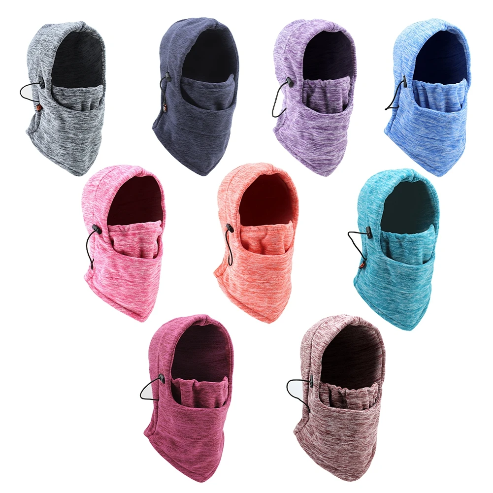 

Winter Windproof Hiking Caps Men Warm Thermal Fleece Face Beanies Ski Bike Motorcycle Cycling Neck Warmer Helmet Hat Plush Mask
