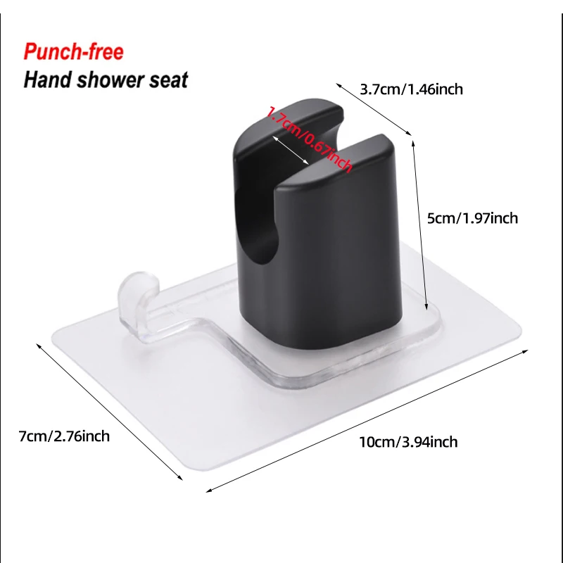 Baokemo Toilet Bidet Douche Sprayer Set ABS Handheld Self Cleaning Accessories with No Drilling Bracket G1/2 5