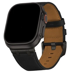 Luxury Leather Strap for Apple Watch - Elegant Sports Bracelet (BB)