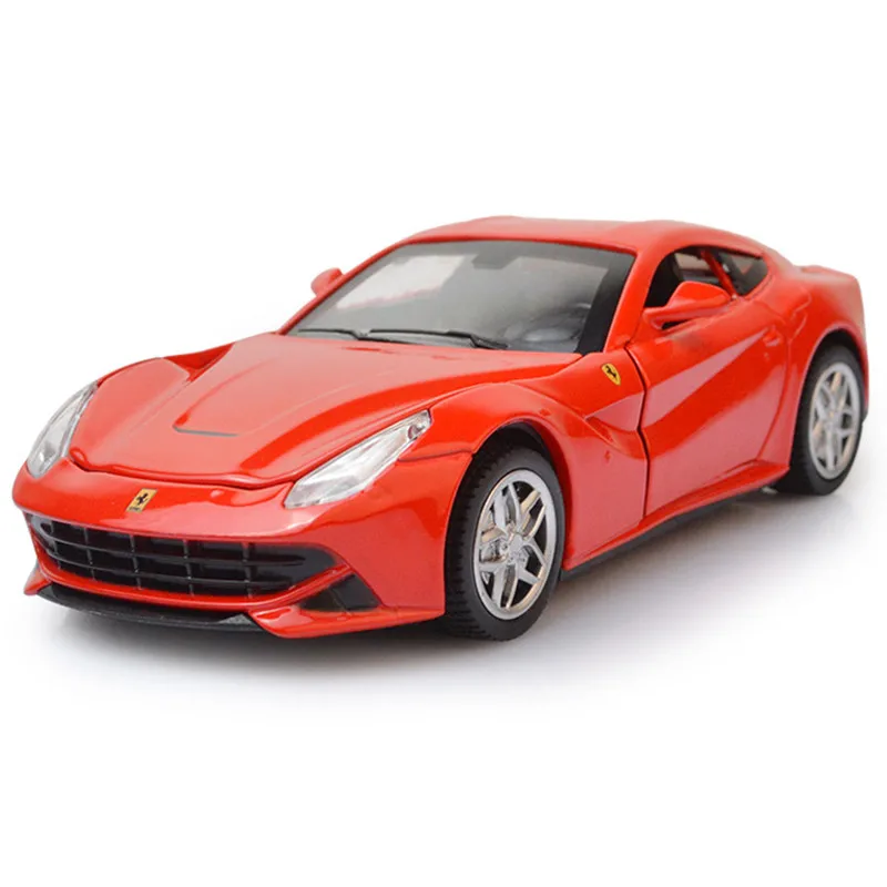 132 Ferrari F12 Diecast Super Car Alloy Model Pull Back Metal Vehicles