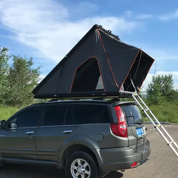 접이식 4x4 넓은 자동차 지붕 상단 캠핑 텐트, 사다리 쉘 포함 캠핑 텐트, 위트 자동차 사이드 차양 캠핑 야외 텐트, 신제품