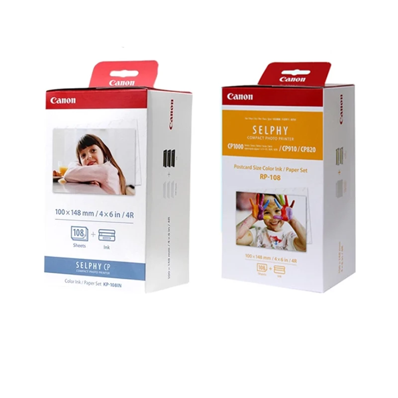 Stampante Fotografica Selphy Kp108In Per Canon Cp820 Cp910 Cp1000 Cp1200 Cp1300 Cp1500 Rp108In Carta Fotografica A Sublimazione