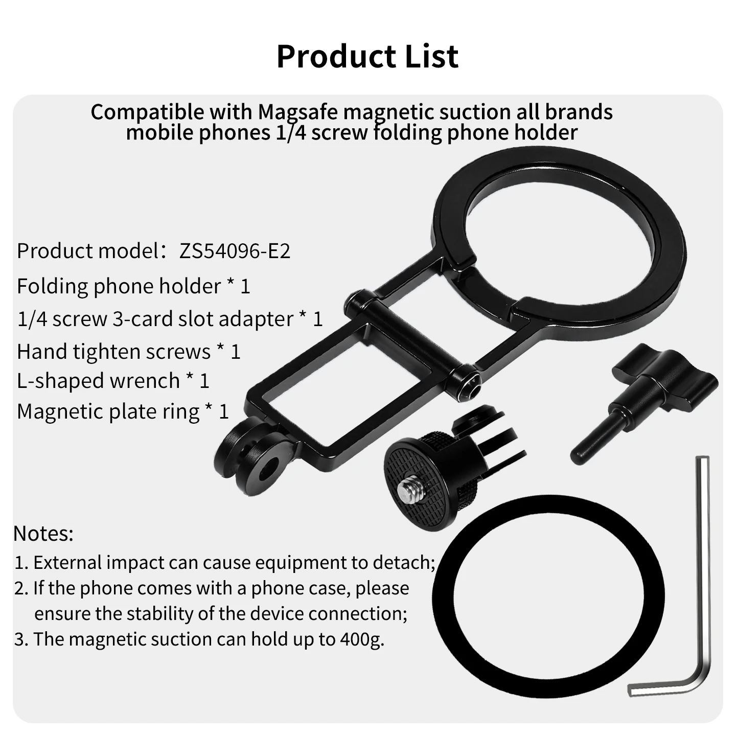 Magnetischer faltbarer Stativ-Handyhalter für MagSafe iPhone 17 16 15 Pro Max Smartphone – Tragbarer Handy-Ständer aus Aluminiumlegierung – Detail 14