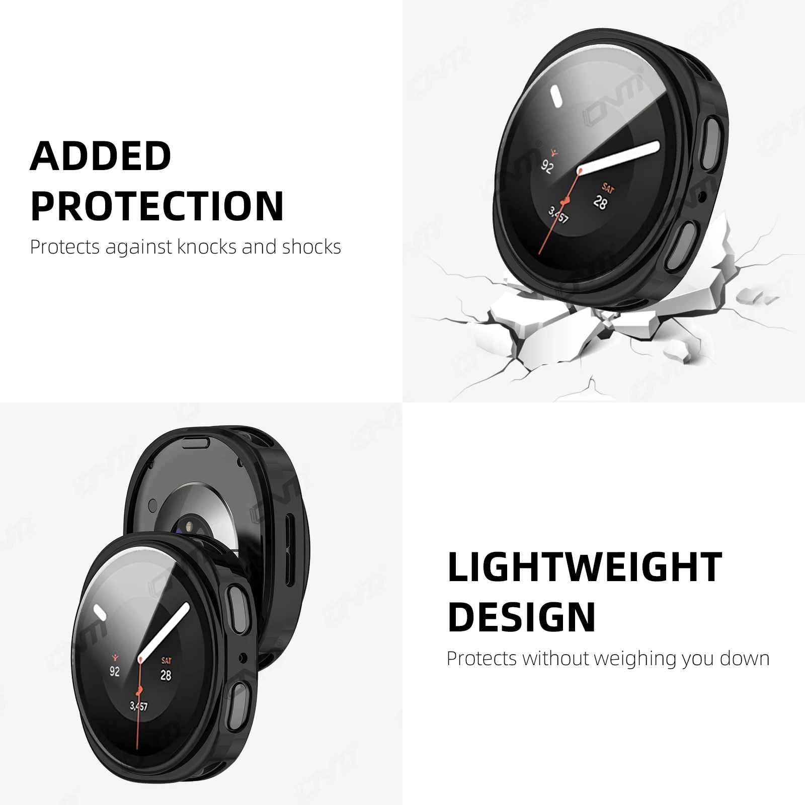 Full Coverage Soft TPU Protective Case Cover for Smartwatch - Enhanced Accessories
