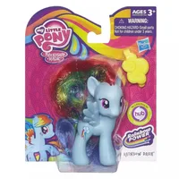 My Little Pony Polly Gold Hair Style avec peigne, Purple Rainbow Dash, Applejack, Rarity, Fluttershy, Pinkie Pie, SemiCute Logo 3