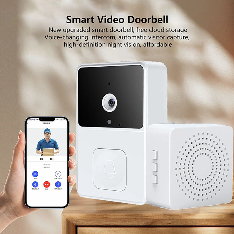 

Wifi Video Doorbell Wireless Hd Camera Motion Detection Ir Alarm Security Smart Home Door Bell Wifi Intercom For Home
