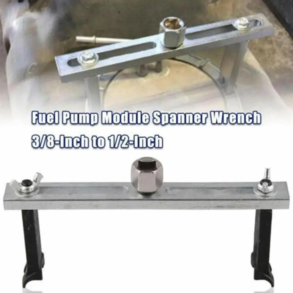 

2 Jaw Fuel Pump Removal Tool 3/8" To 1/2" Adjustable Kit Wrench Tank Lock Spanner Remove Fuel Lid Cover Fuel Tank Repa A9I5