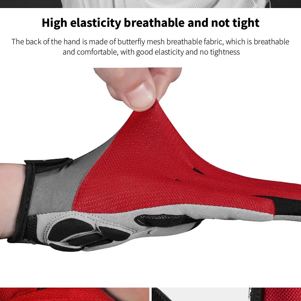 ROCKBROS Spring and Autumn Men's and Women's Cycling Gloves Full Fingered Bicycle Gloves Touchable Screen Bike