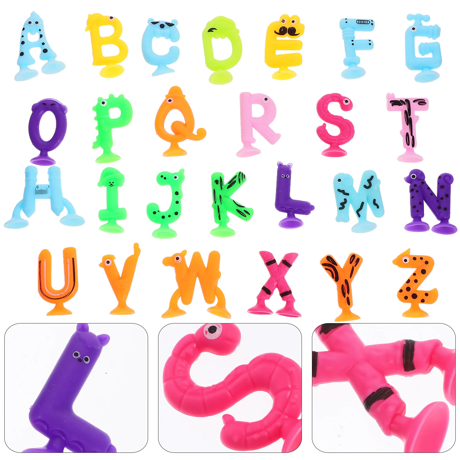 

26 шт., детский силиконовый алфавит на присоске
