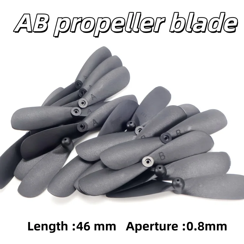 Hélices Drone 46mm Lot 10 Paires AB Moteur 0.8mm