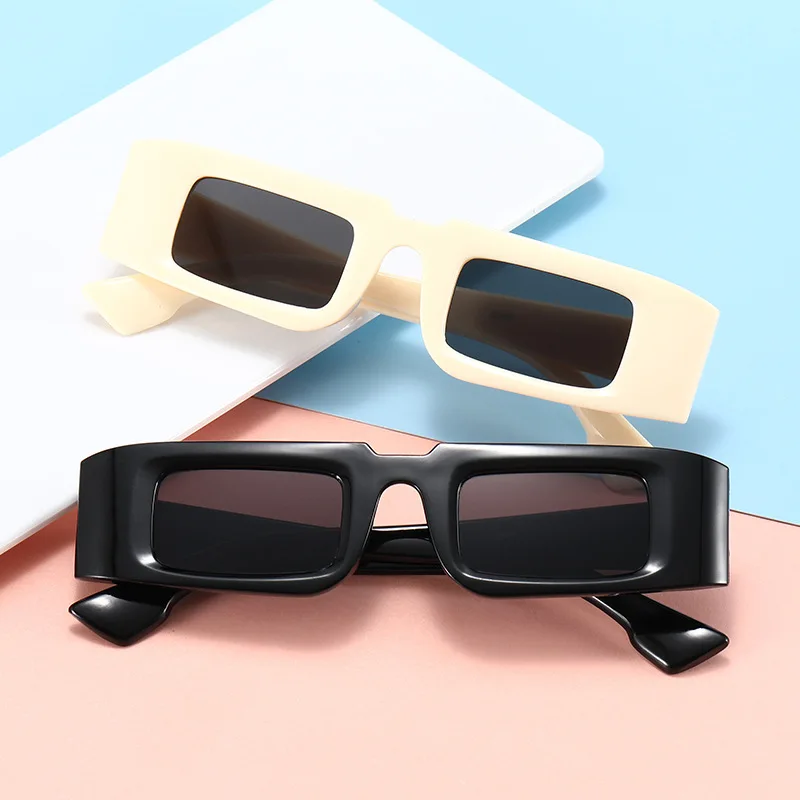 

New Fashion Vintage Sunglasses Women Brand Designer Retro Rectangle Sun Glasses Female Ins Popular Colorful Square Eyewear