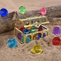 10pcs Pool Diving Gems Toys Treasure Pirate Pool Chests Divingdiamond Swimming Kids Jewels Dive Diamonds Favors Party Set 1