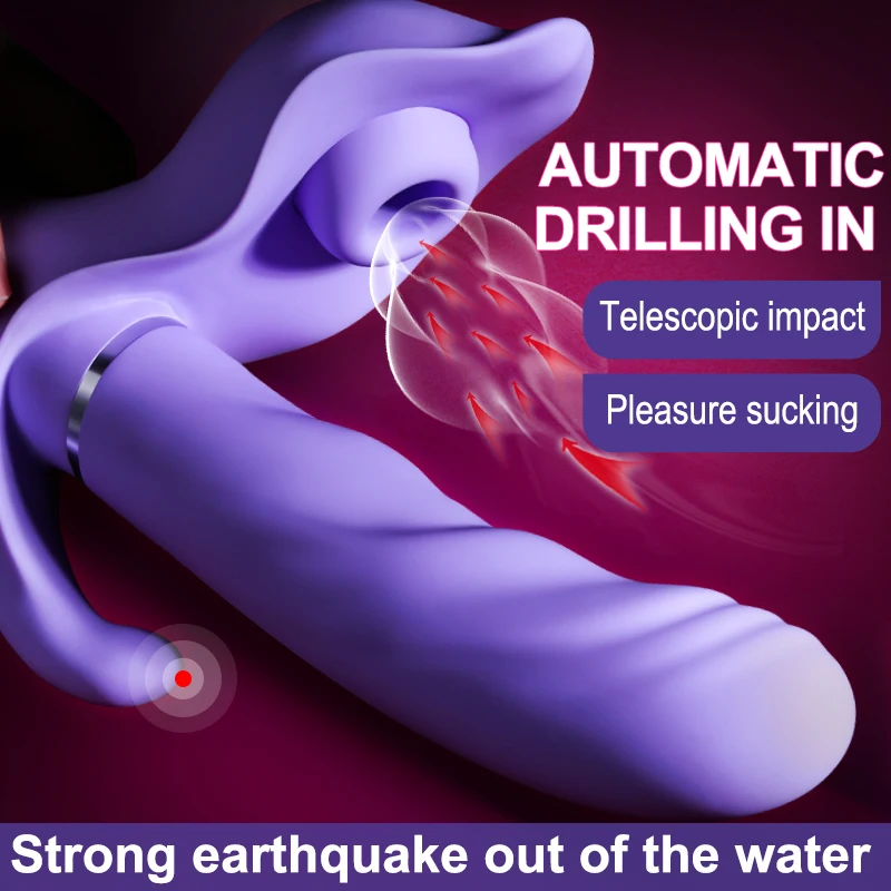Telescopic 10 Modes Vibrators For Women Clitoris Stimulator Anal Plug Sucker Masturbator Mute Wate_voghion.com