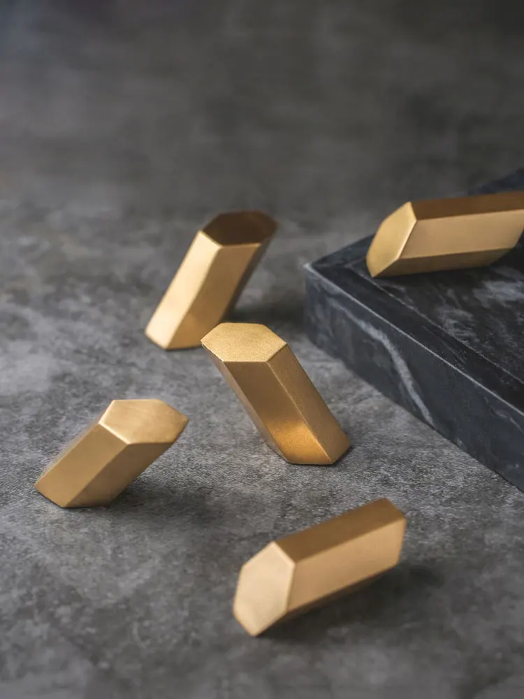 STYLENT Décor Ganci A Muro In Ottone Massiccio (4 Pezzi) - Eleganti E Robusti Per Cappotti, Borse, Asciugamani