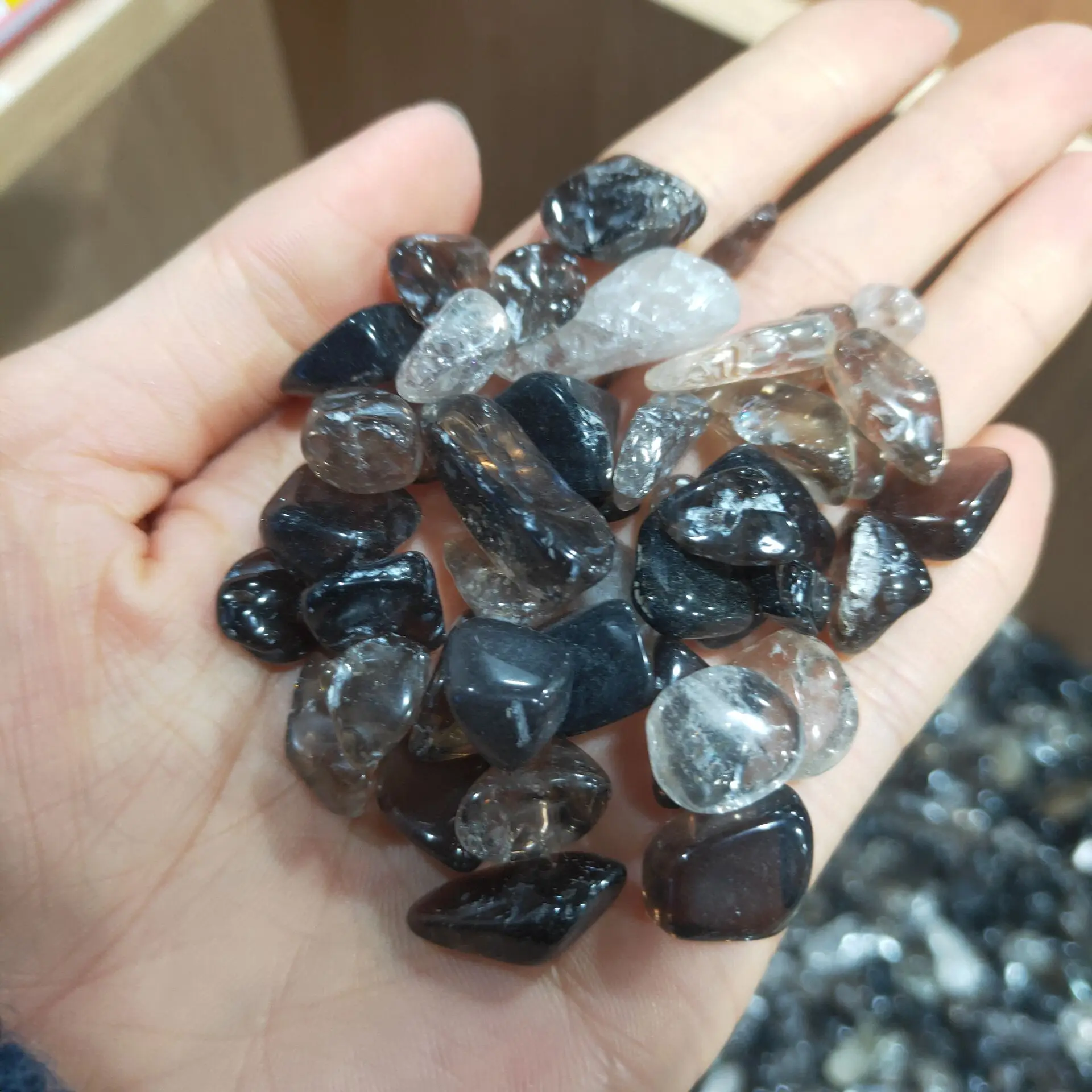 1kg Natural Smoky Quartz Crystal Stone gravel Rocks Specimen Mineral