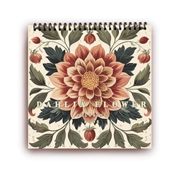 Colorful Spiral Bound Coloring Book - 30 Sheets of Thick Premium Paper for Stress Relief and Creative Gift Giving (Army green)
