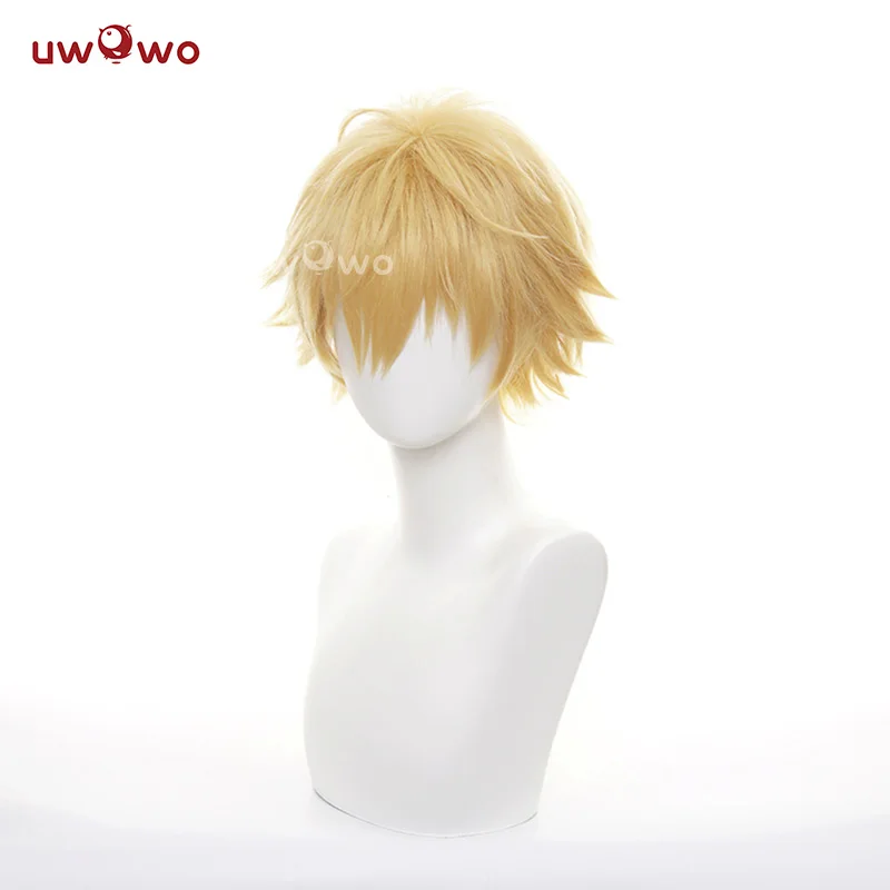 

UWOWO Denjii Cosplay Wig Cosplay Wig Anime Denjii Wig Men Wig Golden Short Hair